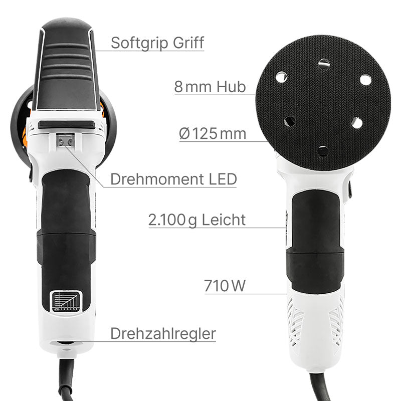 Exzenter Poliermaschine "T2000 V4" - 8mm Hub