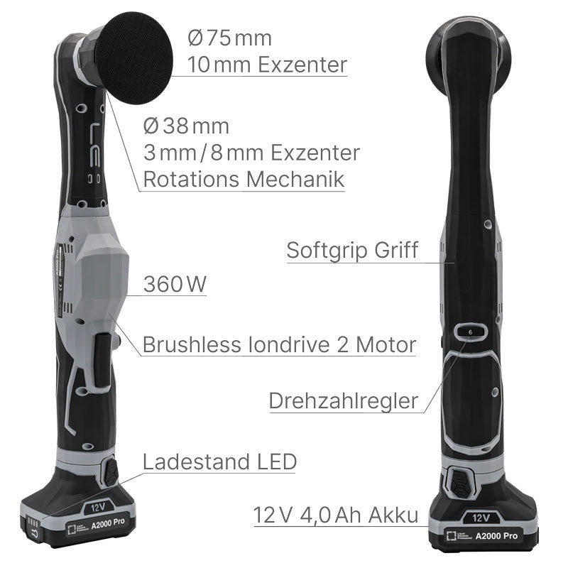 Cordless polishing machine "A2000 Pro"